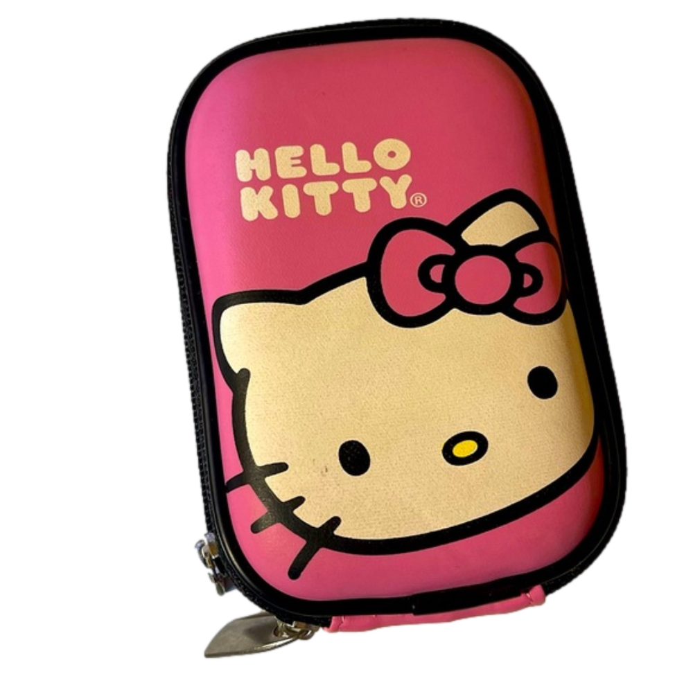SANRIO Hello Kitty Hard Shell Camera Case Durable, Adorable, Pink Black White S - Picture 1 of 10